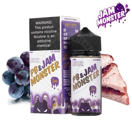 Jam Monster PB & Jam Grape Limited Edition Vape Juice - Mystic Vapor